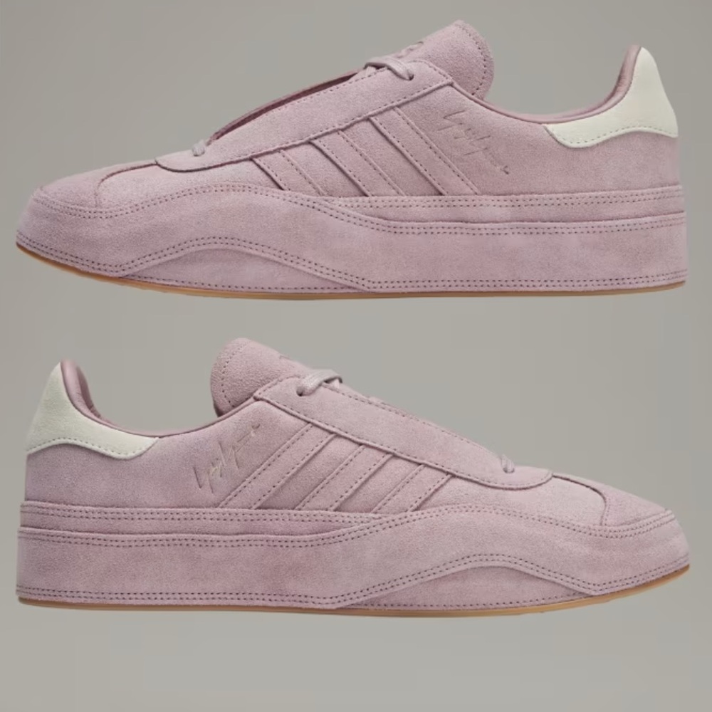 New Y-3 Yoji Yamamoto for Adidas Pink Suede Gazelle in Magic Mauve Alumina - Picture 7 of 16